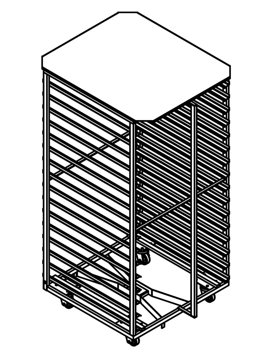 Тележка для печи Porlanmaz PMDF 150, 600х800 мм