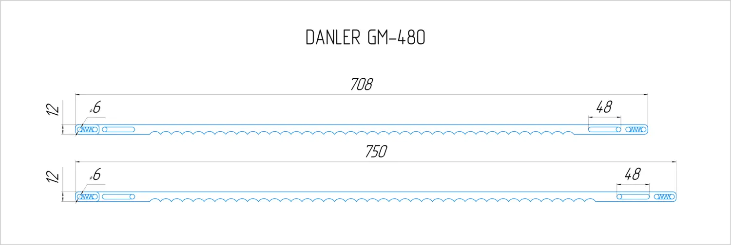 Машина для горизонтальной нарезки тортов и бисквита Danler GM-480